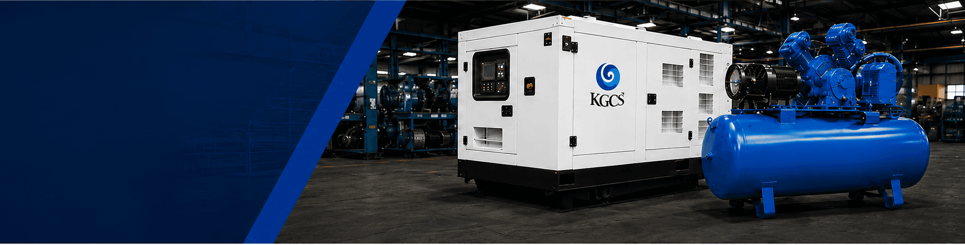 KGCS diesel generator and air compressor